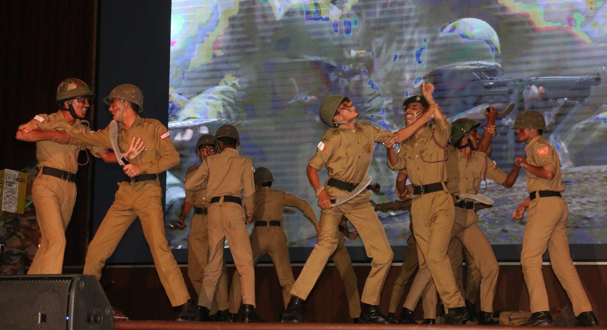 Vidyasagar School students stage their act